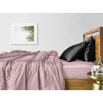 Сімейний комплект постільної білизни Beige CS5 COSAS чорний 2х160х220 см