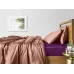 Полуторна постільна білизна Beige COSAS Фіалка 160х220 см