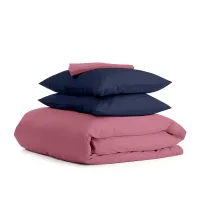 Сімейний комплект COSAS ROSE SATIN CS5 2х160х220 см Синій
