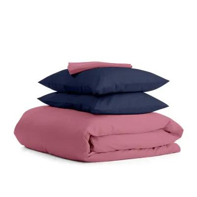Сімейний комплект COSAS ROSE SATIN CS5 2х160х220 см Синій