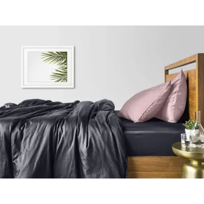 Семейный комплект COSAS GREY SATIN CS5 2х160х220 см Бежевый/Серый
