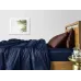 Полуторное постельное белье сатин Dark Blue CS10 COSAS Шоколад 160х220 см