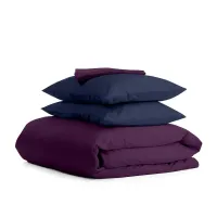Півтораспальний комплект COSAS VIOLET SATIN CS4 160х220 см Синій Півтораспальний комплект COSAS VIOLET SATIN CS4 160х220 см Синій