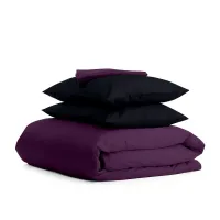Семейный комплект COSAS VIOLET SATIN CS7 2х160х220 см Черный/Фиолетовый Семейный комплект COSAS VIOLET SATIN CS7 2х160х220 см Черный/Фиолетовый
