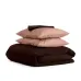 Семейный комплект COSAS CHOCOLATE SATIN Сатин 2х160х220 см Бежевый/Шоколадный