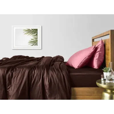 Полуторное постельное белье Chocolate CS6 COSAS розовый 160х220 см