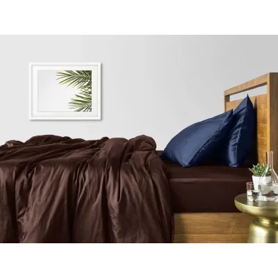 Сімейний комплект COSAS CHOCOLATE SATIN CS3 2х160х220 см Синій