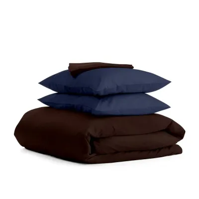 Сімейний комплект COSAS CHOCOLATE SATIN CS3 2х160х220 см Синій