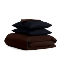 Півтораспальний комплект COSAS CHOCOLATE SATIN CS2 160х220 см Чорний/Шоколадний Півтораспальний комплект COSAS CHOCOLATE SATIN CS2 160х220 см Чорний/Шоколадний