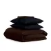 Півтораспальний комплект COSAS CHOCOLATE SATIN CS2 160х220 см Чорний/Шоколадний