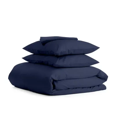Євро комплект COSAS SATIN BLUE 200х220 см Синій