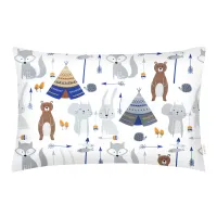 Євро наволочка COSAS BEARS WIGWAMS Ранфорс 50х70 см Сірий Євро наволочка COSAS BEARS WIGWAMS Ранфорс 50х70 см Сірий
