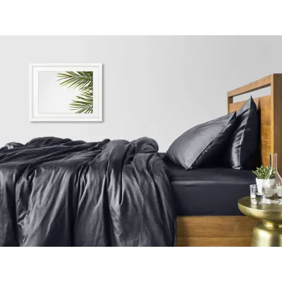 Дитяча наволочка COSAS GREY SATIN Сатин 40х60 см Сірий