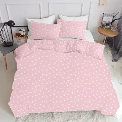 Сімейний комплект постільної білизни Rose Starfall COSAS рожевий 2х160х220 см Сімейний комплект постільної білизни Rose Starfall COSAS рожевий 2х160х220 см
