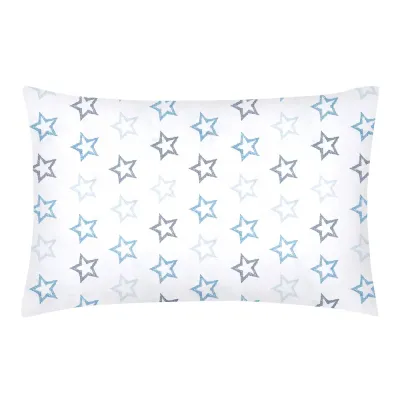 Семейный комплект постельного белья Clear Stars COSAS Голубой 2х160х220 см