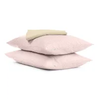 Набор наволочки и простыни COSAS ROSE DOTS & BISCUIT Ранфорс 160х200 см Розовый