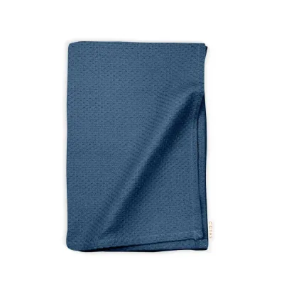 Рушник COSAS WAFFLE BLUE Піке 40x60 см Синій