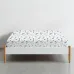 Простынь на резинке COSAS BLUE WILDFLOWERS Ранфорс 90х200х20 см Белый
