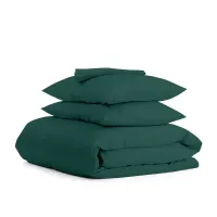 Півтораспальний комплект COSAS DARK GREEN Ранфорс 160х220 см Зелений