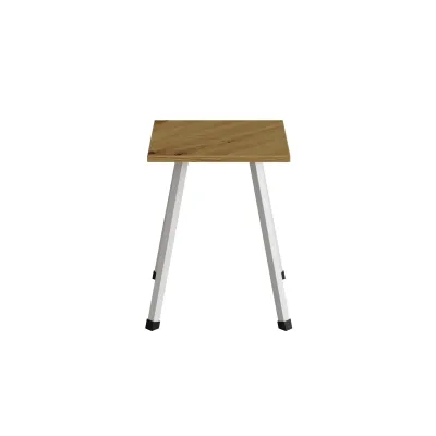 Табурет кухонный Ferrum-decor 430x320x320 Белый металл ДСП Дуб Артизан 16 мм (TAB013) Табурет кухонный Ferrum-decor 430x320x320 Белый металл ДСП Дуб Артизан 16 мм (TAB013)