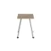 Табурет кухонный Ferrum-decor 430x320x320 Белый металл ДСП Дуб Сан-Марино 16 мм (TAB009)