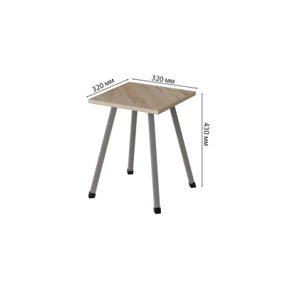 Табурет кухонный Ferrum-decor 430x320x320 Серый металл ДСП Дуб Сан-Марино 16 мм (TAB016) Табурет кухонный Ferrum-decor 430x320x320 Серый металл ДСП Дуб Сан-Марино 16 мм (TAB016)