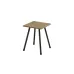 Табурет кухонный Ferrum-decor 430x320x320 Черный металл ДСП Дуб Артизан 16 мм (TAB006)