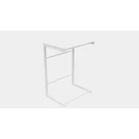 Столик приставной Терри Ferrum-decor 650x440x330 Белый металл ДСП Белый 16 мм (TERR008) Столик приставной Терри Ferrum-decor 650x440x330 Белый металл ДСП Белый 16 мм (TERR008)