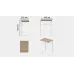 Столик приставной Терри Ferrum-decor 650x440x330 Белый металл ДСП Дуб Сонома 16 мм (TERR011) Столик приставной Терри Ferrum-decor 650x440x330 Белый металл ДСП Дуб Сонома 16 мм (TERR011)