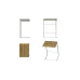 Столик приставной Терри Ferrum-decor 650x440x330 Белый металл ДСП Дуб Артизан 16 мм (TERR013)