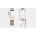 Столик приставной Терри Ferrum-decor 650x440x330 Серый металл ДСП Дуб Сонома 16 мм (TERR018)