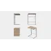 Столик приставной Терри Ferrum-decor 650x440x330 Серый металл ДСП Дуб Сонома 16 мм (TERR018)