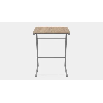Столик приставной Терри Ferrum-decor 650x440x330 Серый металл ДСП Дуб Сонома 16 мм (TERR018)