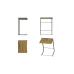 Столик приставной Терри Ferrum-decor 650x440x330 Серый металл ДСП Дуб Артизан 16 мм (TERR020)