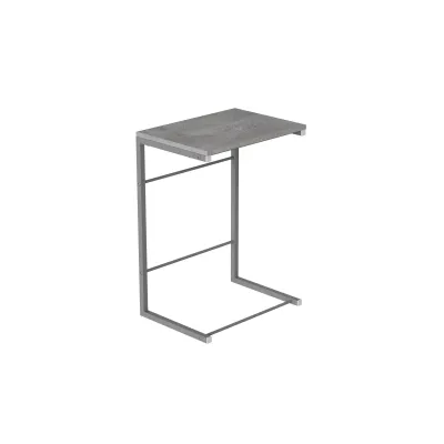 Столик приставной Терри Ferrum-decor 650x440x330 Серый металл ДСП Бетон 16 мм (TERR021)