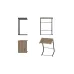 Столик приставной Терри Ferrum-decor 650x440x330 Черный металл ДСП Дуб Сан-Марино 16 мм (TERR002)