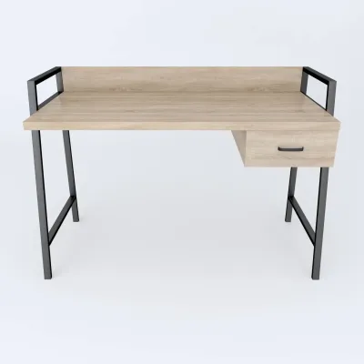Письмовий стіл Ferrum-decor Комфорт 75x100x60 см Бежево-черный (KOMF004)
