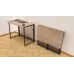 Стол раскладной Морис Ferrum-decor 750x1000x600 Черный металл ДСП Дуб Сонома 16 мм (MORI004)