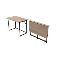 Стол раскладной Морис Ferrum-decor 750x1000x600 Черный металл ДСП Дуб Сонома 16 мм (MORI004)