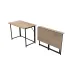 Стол раскладной Морис Ferrum-decor 750x1000x600 Черный металл ДСП Дуб Сонома 16 мм (MORI004)