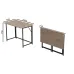 Стол раскладной Морис Ferrum-decor 750x1000x600 Черный металл ДСП Дуб Сан-Марино 16 мм (MORI002)