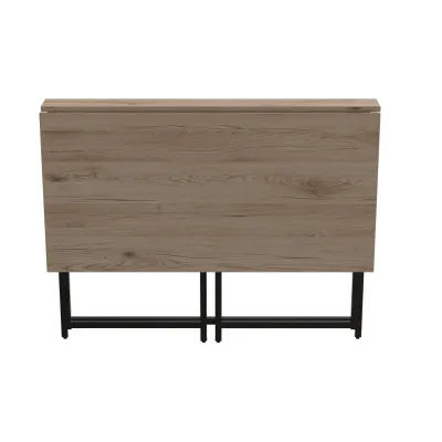 Стол раскладной Морис Ferrum-decor 750x1000x600 Черный металл ДСП Дуб Сан-Марино 16 мм (MORI002)