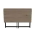 Стол раскладной Морис Ferrum-decor 750x1000x600 Черный металл ДСП Дуб Сан-Марино 16 мм (MORI002)