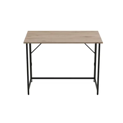 Стол раскладной Морис Ferrum-decor 750x1000x600 Черный металл ДСП Дуб Сан-Марино 16 мм (MORI002)