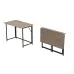 Стол раскладной Морис Ferrum-decor 750x1000x600 Черный металл ДСП Дуб Сан-Марино 16 мм (MORI002)