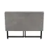 Стол раскладной Морис Ferrum-decor 750x1000x600 Черный металл ДСП Бетон 16 мм (MORI007)