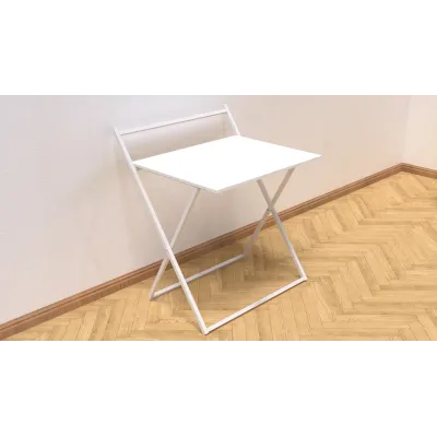 Стол трансформер Компакт 1 Ferrum-decor 750x790x720 Белый металл ДСП Белый 16 мм (KOM108) Стол трансформер Компакт 1 Ferrum-decor 750x790x720 Белый металл ДСП Белый 16 мм (KOM108)