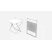 Стол трансформер Компакт 1 Ferrum-decor 750x790x720 Белый металл ДСП Белый 16 мм (KOM108)