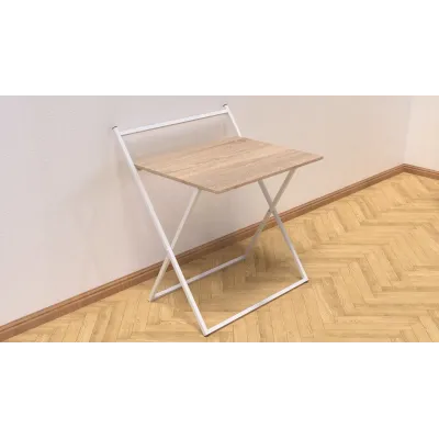 Стол трансформер Компакт 1 Ferrum-decor 750x790x720 Белый металл ДСП Дуб Сонома 16 мм (KOM111) Стол трансформер Компакт 1 Ferrum-decor 750x790x720 Белый металл ДСП Дуб Сонома 16 мм (KOM111)