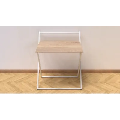Стол трансформер Компакт 1 Ferrum-decor 750x790x720 Белый металл ДСП Дуб Сонома 16 мм (KOM111) Стол трансформер Компакт 1 Ferrum-decor 750x790x720 Белый металл ДСП Дуб Сонома 16 мм (KOM111)